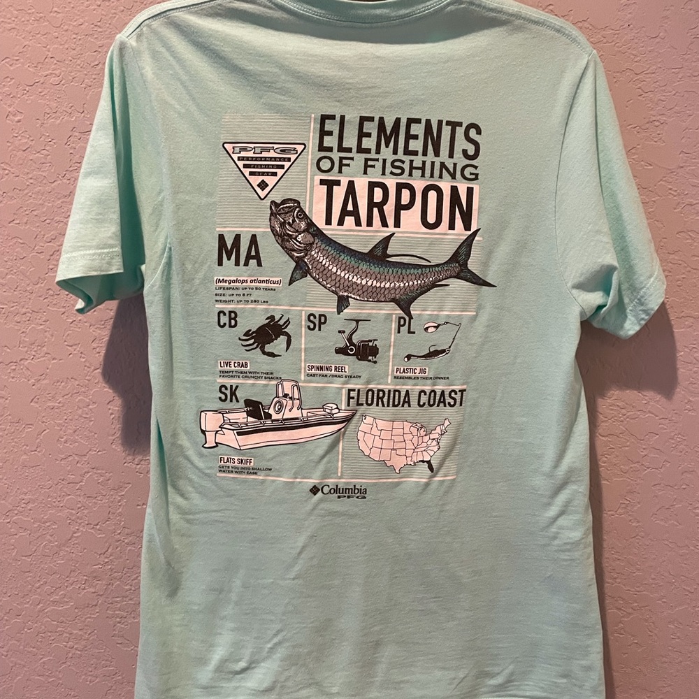 Men’s Small Columbia Fishing Tee